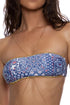 Luli Fama Americana Vibes Luxe Stitch Free Form Bandeau Top